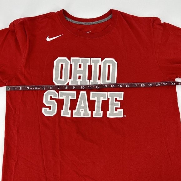 Men's Nike Regular Fit‎ The Ohio State Buckeyes Short Sleeve T-Shirt Red XL - Picture 8 of 9
